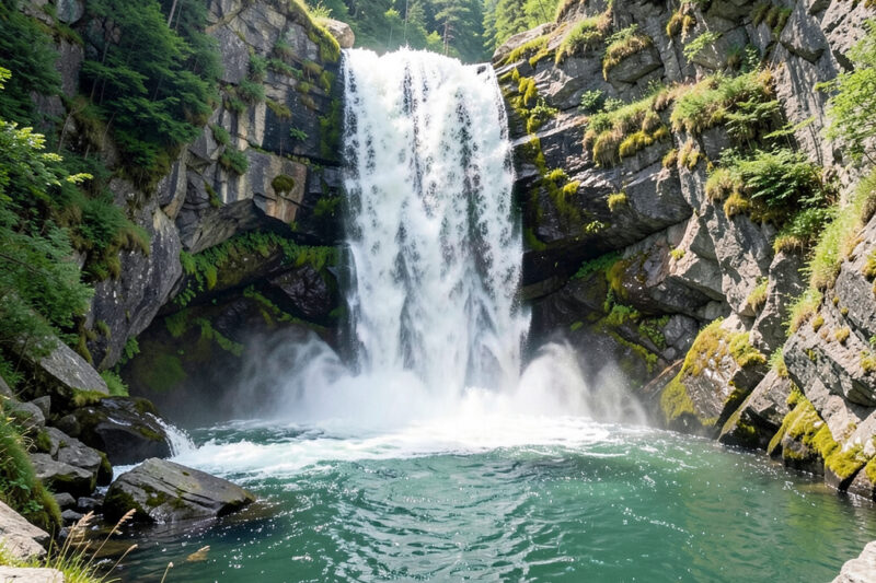 Ореховский водопад в Сочи прогулка в ущелье и купание у водопада